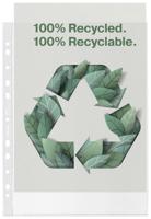 Esselte geperforeerde showtas, 100 % gerecycleerd, ft A4, 70 micron, doos van 20 stuks Esselte geperforeerde showtas, 100 % gerecycleerd, ft A4, 70 micron, doos van 20 stuks