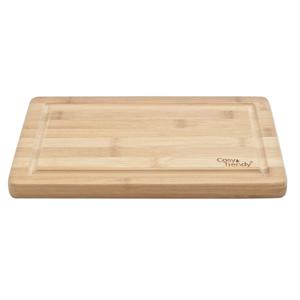 Keuken groente/vlees snijplank rechthoek - bamboe hout - 29 x 19 x 1.8 cm - met lekgroef