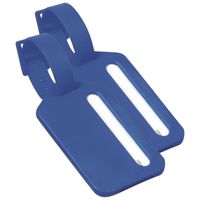 Kofferlabel Janina - 2x - blauw - 9 x 5 cm - reiskoffer/handbagage label - Bagagelabels - thumbnail