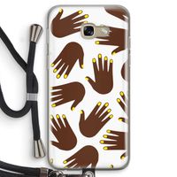 Hands dark: Samsung Galaxy A5 (2017) Transparant Hoesje met koord