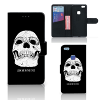 Telefoonhoesje met Naam Huawei P10 Lite Skull Eyes