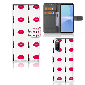 Sony Xperia 10 III Telefoon Hoesje Lipstick Kiss