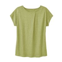 Linnen-jersey shirt, avocado Maat: 40/42 - thumbnail