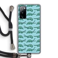 Kroko: Samsung Galaxy S20 FE / S20 FE 5G Transparant Hoesje met koord