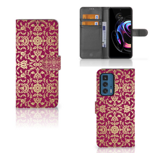 Wallet Case Motorola Edge 20 Pro Barok Pink