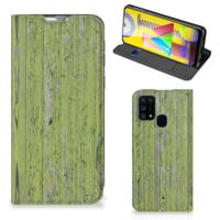 Samsung Galaxy M31 Book | Wallet Case | Green Wood