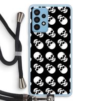 Musketon Skulls: Samsung Galaxy A52 Transparant Hoesje met koord
