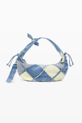Middelgrote patchwork tas - BLUE - U