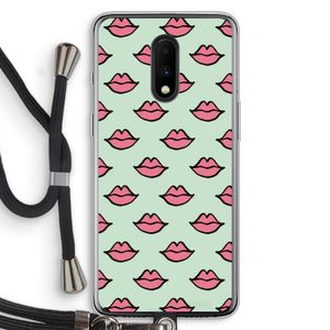 Lipjes: OnePlus 7 Transparant Hoesje met koord