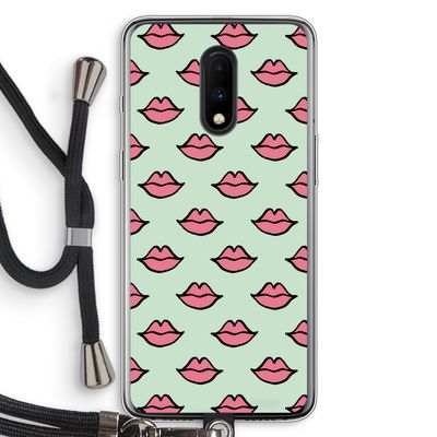 Lipjes: OnePlus 7 Transparant Hoesje met koord