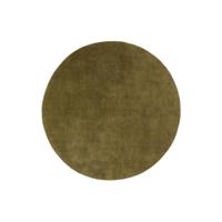Kave Home Rond Vloerkleed 'Empuries' 200cm, kleur Donkergroen