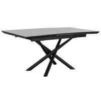 Eettafel Home ESPRIT Zwart Grijs Metaal Keramisch 160 x 90 x 76 cm