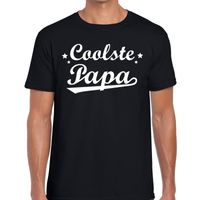 Coolste papa cadeau t-shirt zwart voor heren 2XL  -