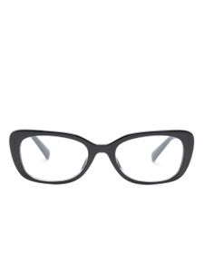 Miu Miu Eyewear lunettes de vue rectangulaires à logo - Noir