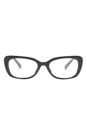 Miu Miu Eyewear lunettes de vue rectangulaires à logo - Noir