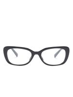 Miu Miu Eyewear lunettes de vue rectangulaires à logo - Noir