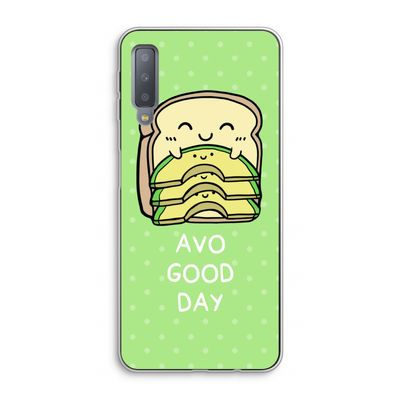 Avo Good Day: Samsung Galaxy A7 (2018) Transparant Hoesje