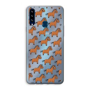 Pony: Samsung Galaxy A20s Transparant Hoesje