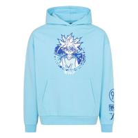 Hunter x Hunter Hooded Sweater Graphic Blue Size L - thumbnail