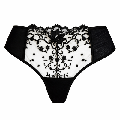 AMBRA Brasiliano ROMA zwart - luxe lingerie met borduurwerk