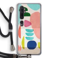 Bold Rounded Shapes: Xiaomi Mi Note 10 Transparant Hoesje met koord