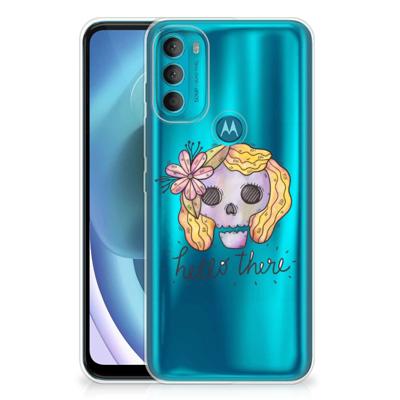 Silicone Back Case Motorola Moto G71 5G Boho Skull Silicone Back Case Motorola Moto G71 5G Boho Skull