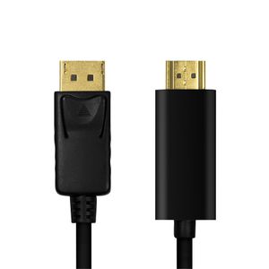 LogiLink CV0129 video kabel adapter 5 m DisplayPort HDMI Type A (Standaard) Zwart