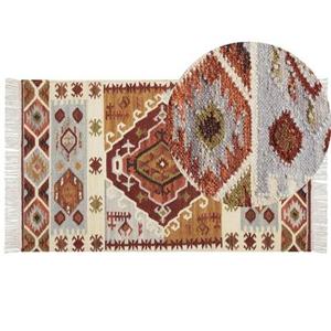 Beliani - PROSHYAN - Kelim vloerkleed - Multicolor - 80 x 150 cm - Wol