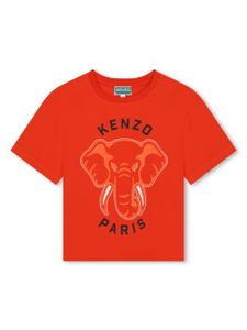 Kenzo Kids t-shirt en coton biologique à imprimé graphique - Rouge