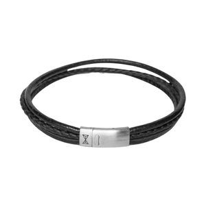 AZE Jewels Armband Dainty Three String Black