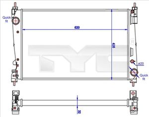 Tyc Radiateur 725-0042-R