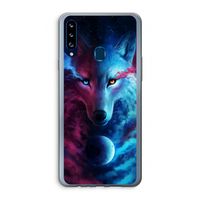 Where Light And Dark Meet: Samsung Galaxy A20s Transparant Hoesje