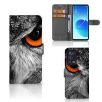 OPPO Reno 6 Pro Plus 5G | Telefoonhoesje | Met pasjeshouder | Uil OPPO Reno 6 Pro Plus 5G | Telefoonhoesje | Met pasjeshouder | Uil