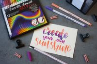 STABILO Pen 68 brush, premium brush viltstift, ARTY etui met 18 kleuren - thumbnail
