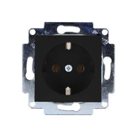 Stopcontact inbouw zwart soft touch 8020KSLSTSW met steekklemmen en kinderbeveiliging Stopcontact inbouw zwart soft touch 8020KSLSTSW met steekklemmen en kinderbeveiliging