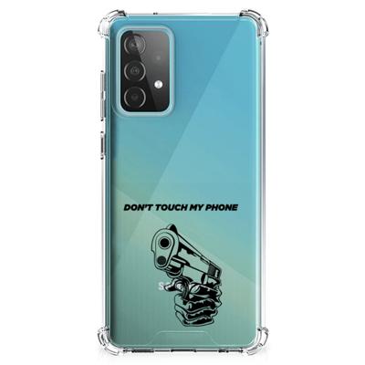 Samsung Galaxy A52 4G/5G Anti Shock Case Gun Don't Touch My Phone Samsung Galaxy A52 4G/5G Anti Shock Case Gun Don't Touch My Phone