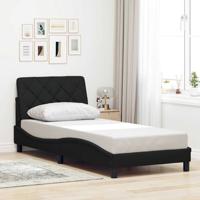 Bedframe zonder matras 80x200 cm stof zwart