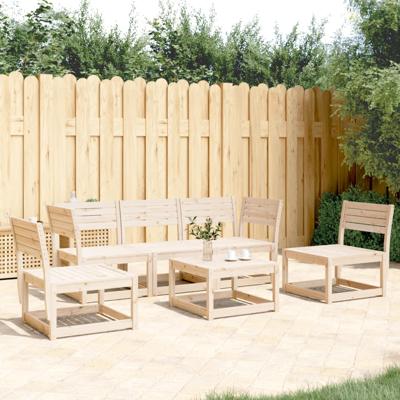 5-delige Loungeset massief grenenhout