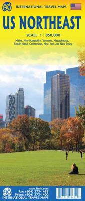 Wegenkaart - landkaart USA Noordoost | ITMB