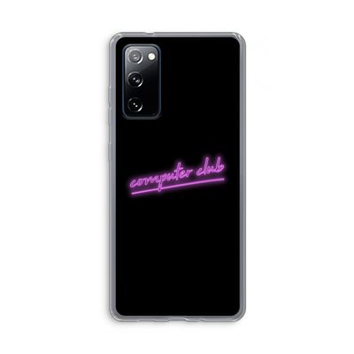 Vice Black: Samsung Galaxy S20 FE / S20 FE 5G Transparant Hoesje