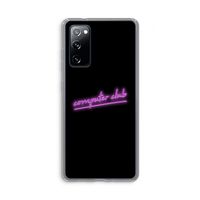 Vice Black: Samsung Galaxy S20 FE / S20 FE 5G Transparant Hoesje