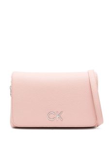 Calvin Klein sac à bandoulière à plaque logo - Rose