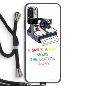 Smile: Xiaomi Redmi Note 10 5G Transparant Hoesje met koord