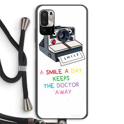 Smile: Xiaomi Redmi Note 10 5G Transparant Hoesje met koord
