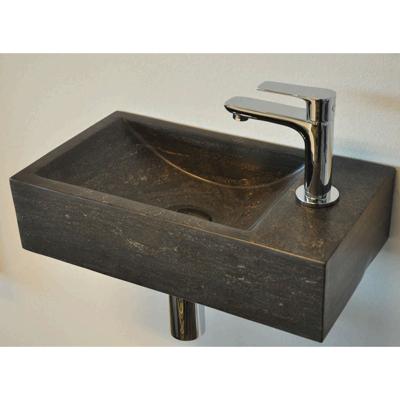 Wiesbaden Raw - Fontein Rechts - 40x22x10cm - Hardsteen Gezoet