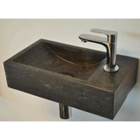 Wiesbaden Raw - Fontein Rechts - 40x22x10cm - Hardsteen Gezoet