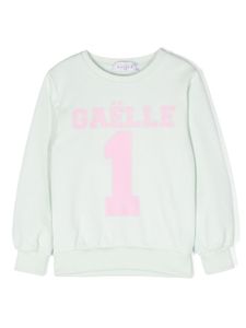 Gaelle Paris Kids sweat en coton à logo imprimé - Vert