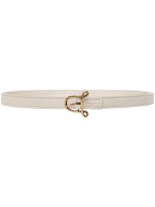 Altuzarra ceinture en cuir à boucle A - Blanc