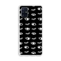 Eye pattern #3: Galaxy A51 4G Transparant Hoesje