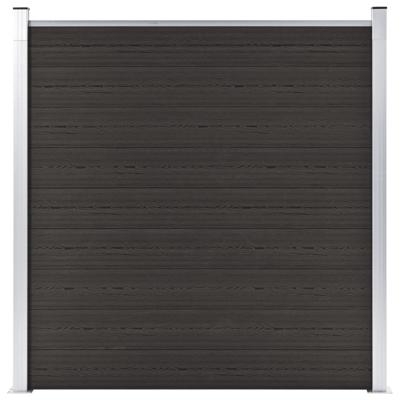Schuttingpaneel 180x186 cm HKC zwart